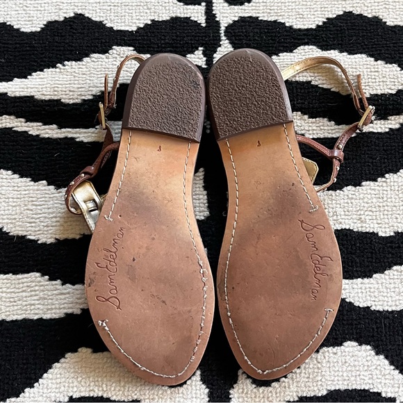 Sam Edelman Gig T-Strap Studded Thong Sandals Size 8 - Picture 6 of 6